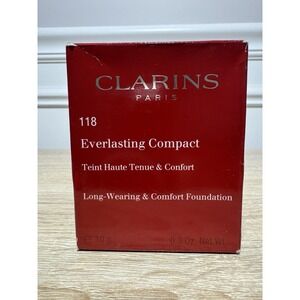Clarins Everlasting Compact Foundation .3oz‎ 117 HAZELNUT NWB